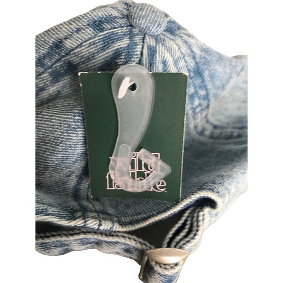 Stonewashed Denim Rainbow Pride Distressed Strapback  Cap Hat Lid Trucker - Picture 9 of 9